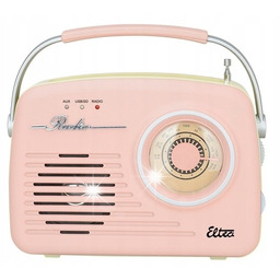 Radio sieciowo-bateryjne FM Eltra Luiza 1200mAh Pokrętła Waniliowe