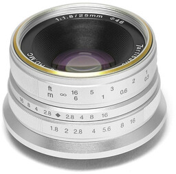 7Artisans 25mm F1.8 - obiektyw stałoogniskowy, MFT, srebrny,