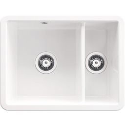 Zlewozmywak ceramiczny 1.5-komorowy Deante Lumi ZCU_6503 Biały