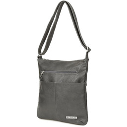 Listonoszka skórzana Beltimore 934 szara