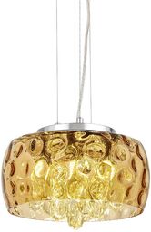 NOWOCZESNA LAMPA WISZĄCA BURSZTYNOWA RUBINA D30