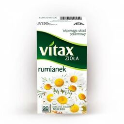 Vitax Zioła Rumianek Ex20 herbata ekspresowa ziołowa