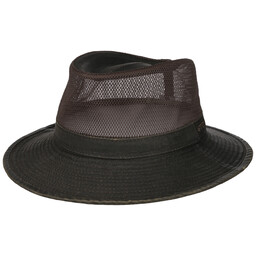 Kapelusz Tekstylny Vented Crown by Stetson, ciemnobrązowy ,