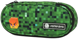 Piórnik saszetka, dla chłopca, ASTRABAG, gaming, zielony