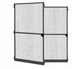Moskitiera drzwiowa aluminiowa na taras/balkon 120x220 cm Antracyt