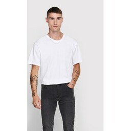 Only &amp;amp; Sons T-Shirt Matt 22002973 Biały Regular