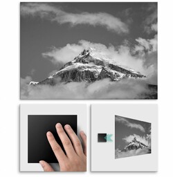 Plakat metalowy zimowe góry M