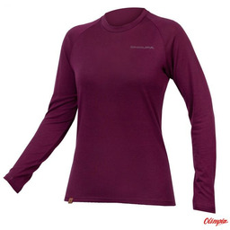 Endura Bielizna rowerowa damska Baabaa Merino Wełniana Aubergine