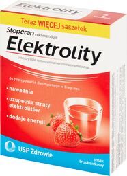 Elektrolity, smak truskawkowy, 7 saszetek
