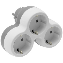 Rozgałęźnik wtyczkowy 3x gniazdo 230V Schuko z uziemieniem