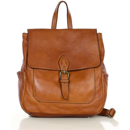 Plecak skórzany MARCO MAZZINI camelowy v224a