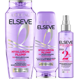 L''Oréal Elseve Hyaluron Plump Nawilżający Szampon Odżywka Serum