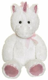 TEDDYKOMPANIET Pluszak jednorożec 60 cm - biały