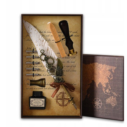 Zestaw Do Kaligrafii Wosk Do Pieczęci Pióro Tusz