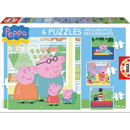 Educa, puzzle, Świnka Peppa, 6/9/12/16 el.