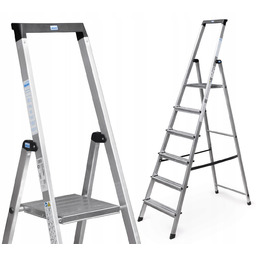 Drabina domowa aluminiowa 6 st. Krause Solidy