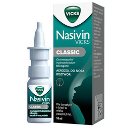 Nasivin Vicks Classic Aerozol na zatkany nos, 10