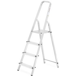 Drabina domowa aluminiowa jednostronna HIGHER 4-stopniowa - 2,75