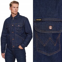 Wrangler Icons 124MJ Jacket Rinse granatowa kurtka katana