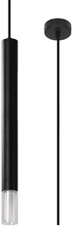 Lampa wisząca WEZYR 1 czarna SL.0960 - Sollux