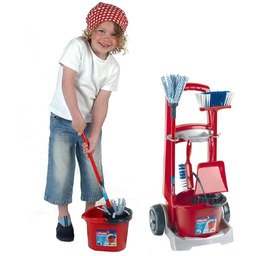 Wózek do sprzątania Vileda zestaw zabawkowy przyrządy