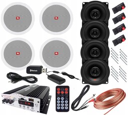 Nagłośnienie Sufitowe Zestaw 4 szt. Jbl Bluetooth