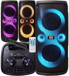 Kolumna Głośnikowa Przenośna Karaoke Bluetooth Usb Akum Jakość
