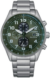 Zegarek CITIZEN CA0770-72X. SOLAR QUARTZ, Kolor zielony. Mężczyzna.