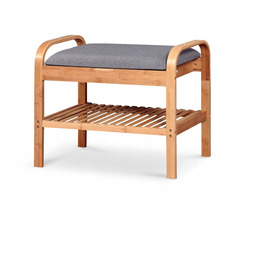 Ławka tapicerowana, ze schowkiem Halmar 60 cm bambusowa
