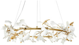 Zwieszana lampa Flora MSE1501100449 Moosee roślinna kwiatowa złota