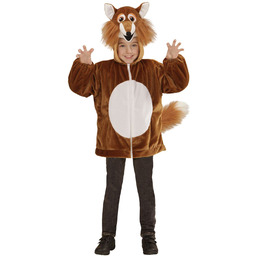 Widmann 11008302 kostium dziecięcy lis z pluszu, brązowy,