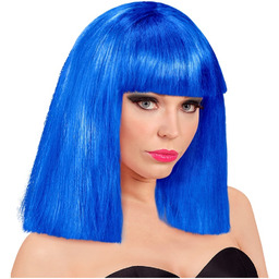 Niebieska peruka Showgirl
