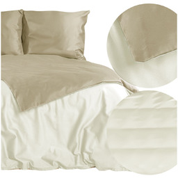 Pościel 180 x 200 3cz Satynowa Nova3 Krem+