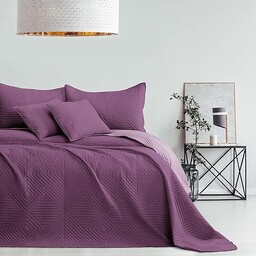 RESTILO Narzuta na łóżko fioletowy liliowy 170x210 pikowana