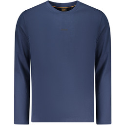 MĘSKA KOSZULKA Z DŁUGIM RĘKAWEM BOSS, NIEBIESKA