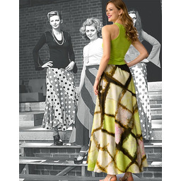 Pakamera Jedwabna spódnica Bananowa maxi