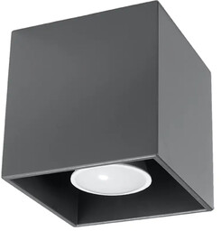 Plafon QUAD 1 antracyt SL.0567 - Sollux Sprawdź