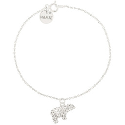 Srebrna bransoletka z niedźwiedziem