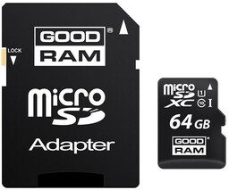 Goodram microSDXC 64GB Class 10 karta + adapter