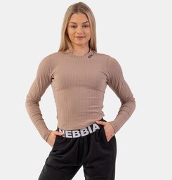 NEBBIA Damska koszulka z długim rękawem Organic Cotton