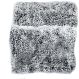 Douceur D''intérieur Miekki koc ze sztucznego futra, GREY,