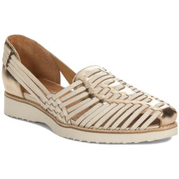Maciejka Półbuty Damskie Beżowo Złote-36