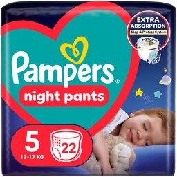 Pampers Night Pants Pieluchomajtki, rozmiar 5, 22 szt.