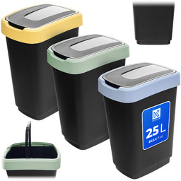 Zestaw koszy na śmieci Morin 25L z klapą