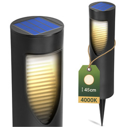 Lampa ogrodowa solarna 45cm 4000K IP44 BURGO wbijana