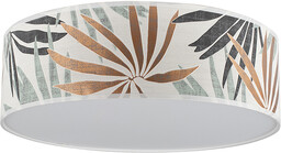 Lampa Sufitowa Hoja 3xE27 Max.25W Biały Metal/Wielokolorowa Tapeta