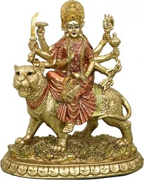 Hinduska bogini mała figurka Durgi - 14,5 cm