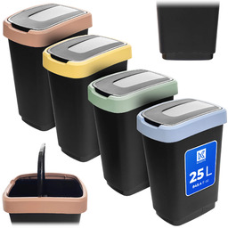Zestaw koszy na śmieci Morin 25L z klapą