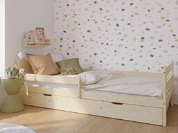 Łóżko dziecięce 160x80 z szufladą Kacperek sosna