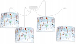 Żyrandol lampa sufitowa wisząca Słonik Błękitny żyrandole lampy
